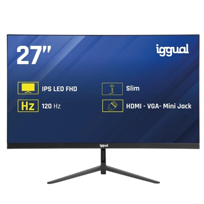 [FMOMLE0887] iggual Monitor 27" IPS 1ms FHD 120Hz VGA HDMI Slim