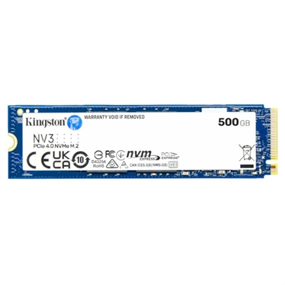 [IAIDSO0807] Kingston NV3 SSD 500GB PCIe NVMe Gen 4.0