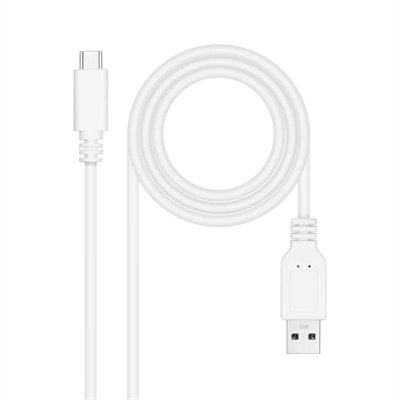 [APTAPC1177] Nanocable Cable USB 2.0 3A USB-C-M/M 3M Blanco
