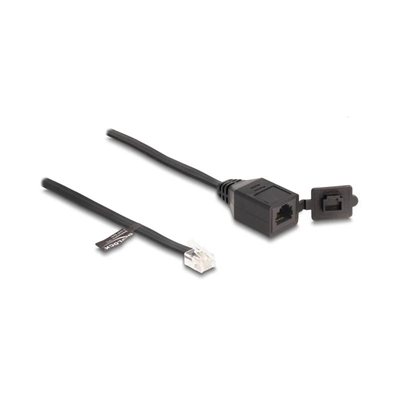 [ANEAHE0941] Delock Cable RJ11 macho a RJ11 hembra con tapa