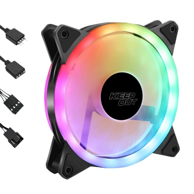 [IMIVEN0511] Keep Out Ventilador XFC-120SR BLACK 5V