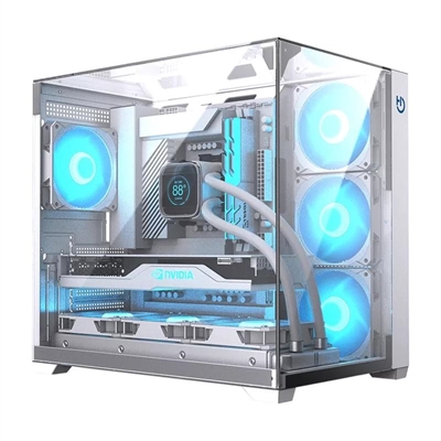 [ICACSM0837] Hiditec Caja ATX Gaming Sky White USB 3.1 TYPE-C