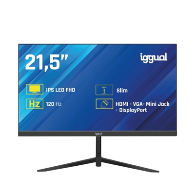 [FMOMLE0989] iggual Monitor 21,5" IPS 1ms FHD 120Hz VGA HDMI DP