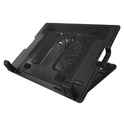 [AAOARE0122] EWENT EW1258 Soporte Ventilador Portatil 17"+2 USB