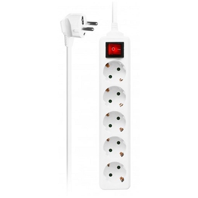 [AELREG0049] EWENT EW3916  Regleta 5 Tomas / 1 interruptor 1.5m