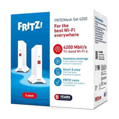 [NSWPAC0642] Fritz!Repeater Mesh Set 4200 2-pk WiFi6