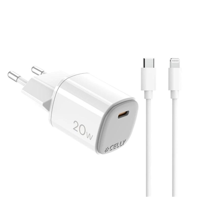 [AATCAT0445] Celly Cargador Gan  1C 20w+ C A Light + Cable