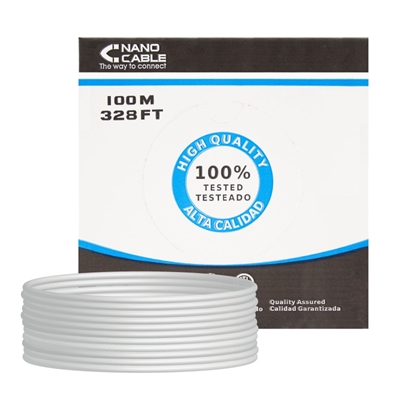 [ANEAHE0100] Nanocable Bobina Cable RJ45 CAT6 FTP 100M  Cobre