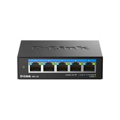 [NSWSSO0391] D-Link DMS-105 5x2.5MGb Unmanaged Switch