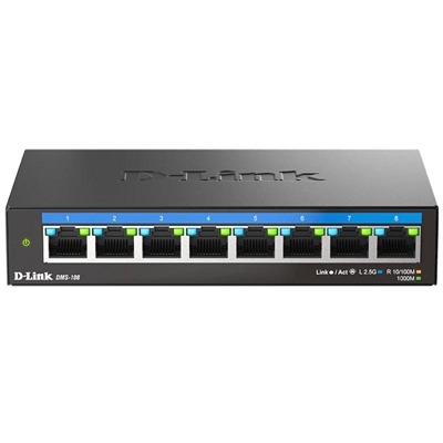 [NSWSSO0392] D-Link DMS-108 8x2.5MGb Unmanaged Switch