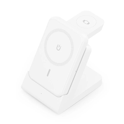 [AATCAT0482] Aisens Cargador Inalámbrico USBC 15W 4 en 1 Blanco