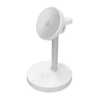 [AATCAT0478] Aisens Cargador Inalámbrico USBC 15W 3 en 1 Blanco