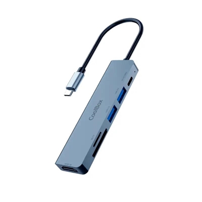 [AAOAUS0256] Coolbox MINIDOCK C61 USB-C PD/2USB-A/SD/MSD/HDMI4K