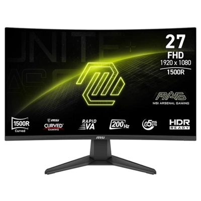 [FMOMLE1097] MSI MAG276CF E20 Monitor 27" FHD 200Hz 0.5ms curv