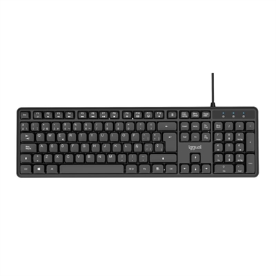 [FTRTUS0591] iggual Teclado USB estándar CK-SILENT-105T negro
