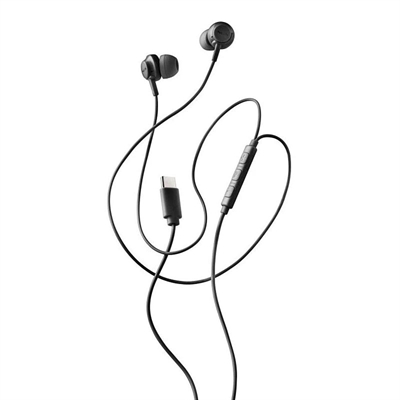 [MAUAMI1319] NGS Auricular Negro Estéreo USB-C Con Cable