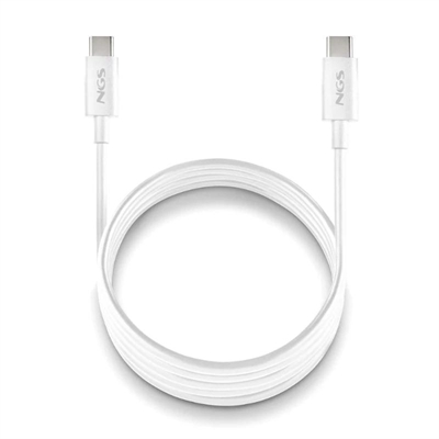 [AAOAAC0211] NGS CABLE CARGA RAPIDA USB-C A USB-C 1M BLANCO