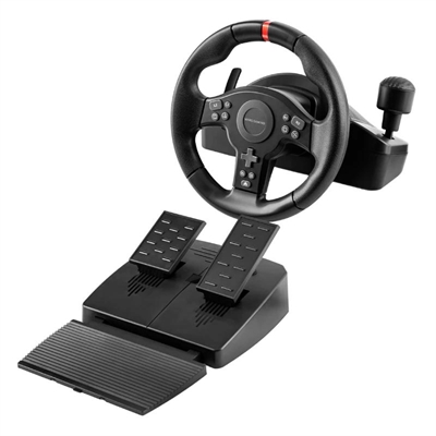 [AGAMAC0217] MARS GAMING Volante Simulación Carreras Negro