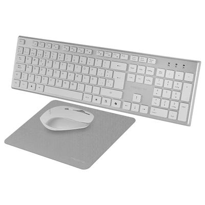 [FTRCTR0259] Tacens 3EN1 Teclado+Ratón+Alfom Inalámbrico Blanco
