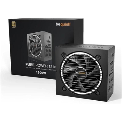 [ICAFA70467] be quiet! Fuente Pure Power 1200W 20+4 pin ATX Neg