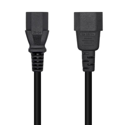 [APTAPC1221] Aisens Cable alimentación C13/H-C14/M negro 1.5m