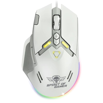 [FTRRCA0790] Spirit of Gamer Ratón Elite M60 Blanco RGB