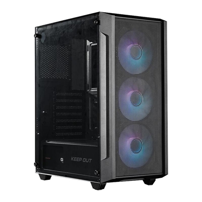 [ICACSM0879] Keep Out Caja M-Atx KO XC-200 RGB Usb3 Black Glass