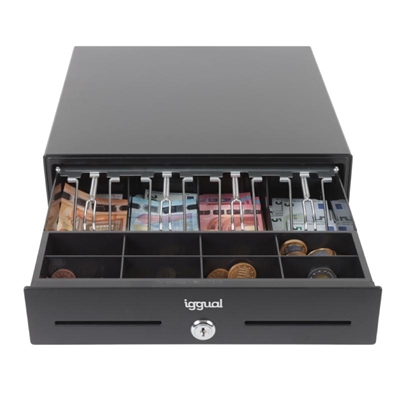 [APTACP0081] iggual Cajón Portamonedas IRON-XS 33cm 4+8 negro