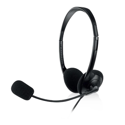 [MAUAMI1332] EWENT EW3568 Auricular USB+micrófono cable  2,1m
