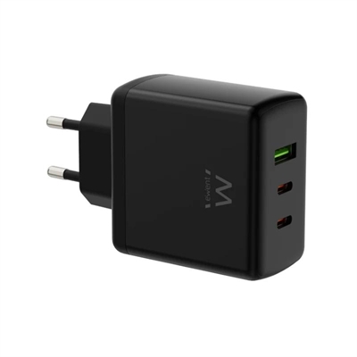 [AATCAT0523] EWENT Cargador Gan Fast 65W 2 USB-C PD-1USB-A QC