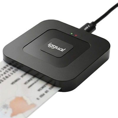[FLTLCH0048] iggual Lector DNI SIP tarjetas ID USB-A / tipo C