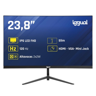[FMOMLE1159] iggual Monitor 24" IPS 1ms FHD 120Hz VGA HDMI MM