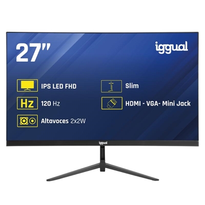 [FMOMLE1160] iggual Monitor 27" IPS 1ms FHD 120Hz VGA HDMI MM