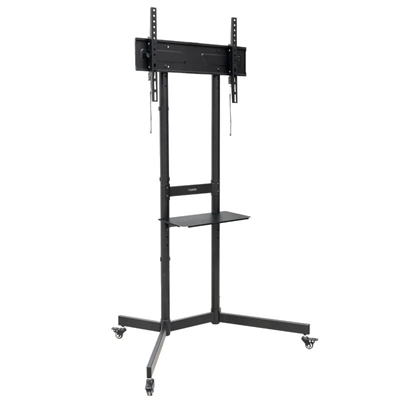 [AISATV0455] Tooq Soporte Suelo Ruedas "KEFRÉN" 37-70", Negro