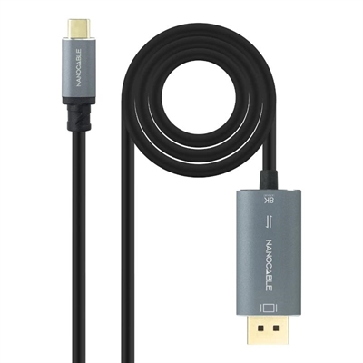 [AISCCI0777] Nanocable Cable USB-C/M-DP/M Bidireccional 2 M