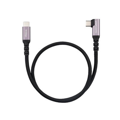 [APTAPC1248] Nanocable Cable USB-C 3.2 GEN2 Acodado 100W 1 M