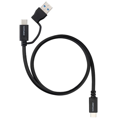 [APTAPC1253] Nanocable Cable USB-C+USB-A/USB-C 3.2 GEN2 2 M