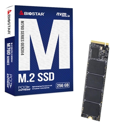 [IAIDSO0966] Biostar SSD M760 256Gb Pcie Gen3x4 NVMe 1.3