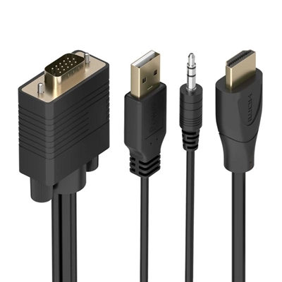 [APTAPC1261] Aisens Cable Conversor HDMI a SVGA y Audio 1m