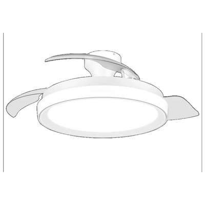 [EPELIM0088] PHILIPS Ventilador techo Luz Bilss 106cm 28+35W Bl