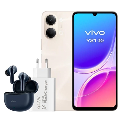 [NTETMO3250] VIVO Y21 5G 4Gb(+4) 256Gb Gold Cargador + Auric.