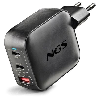 [AAOACR0318] NGS CARGADOR GAN PARED ULTRARAPIDO 100W 3 P