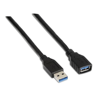[APTAPC1265] Aisens Cable USB 3.0 Tipo A/M-A/H negro 1.0m