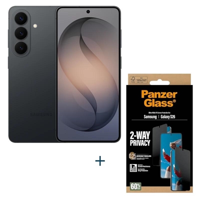 [NTETMO3268] Samsung Galaxy S26 256Gb EE Black+Prot Priv Panzer