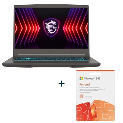 [PPOPOR7638] MSI Thin15-219ES AMD R7-7735HS W11H+ O365 Personal