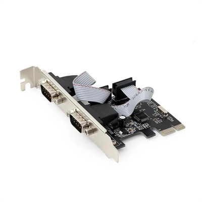 [ITCCID0098] GEMBIRD Tarjet PCI Express bajo perf 2 p. DB9 Mach