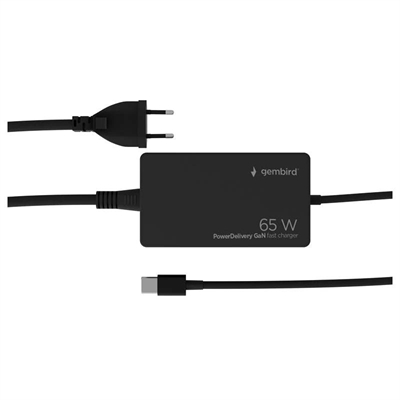 [AAOACR0321] GEMBIRD Cargador rápido USB tipo C PD de 65 W GaN