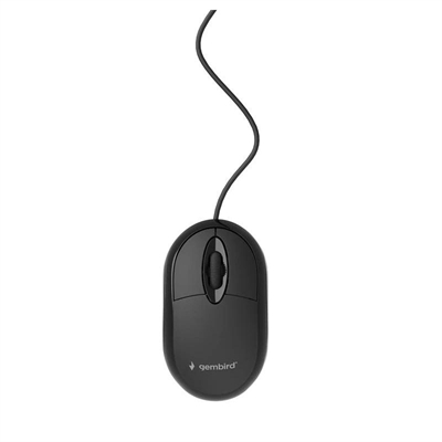 [FTRRCA0796] GEMBIRD Ratón óptico USB  3 botones cable Negro