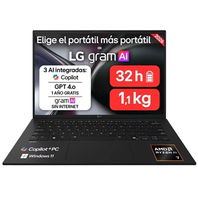 [PPOPOR7656] LG 14Z95U-G.AU85BN AMD R7-450 32GB 512GB W11H 14"