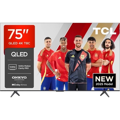 [MTVLED1078] TCL 75T69C TV 75" Qled 4K Google TV Onkyo